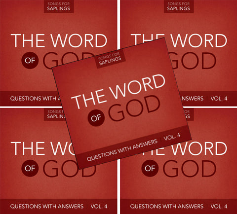 5-Pack: Questions with Answers Vol. 4: The Word of God (CD Format - Special Church Partner Pricing)