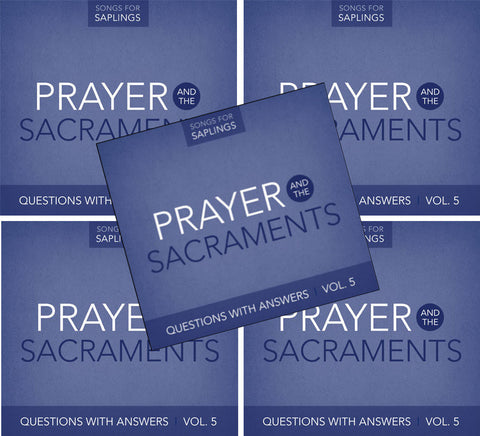 5-Pack: Questions with Answers Vol. 5: Prayer and the Sacraments (CD Format - Special Church Partner Pricing)